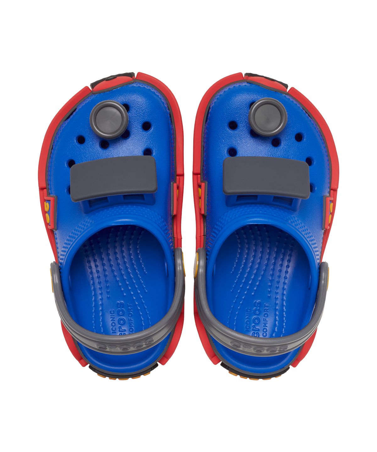 크록스키즈(CROCS KIDS) 클래식 아이엠 트레인 클로그 토들러 - 블루 볼트 / 카본 / 213187-5ED