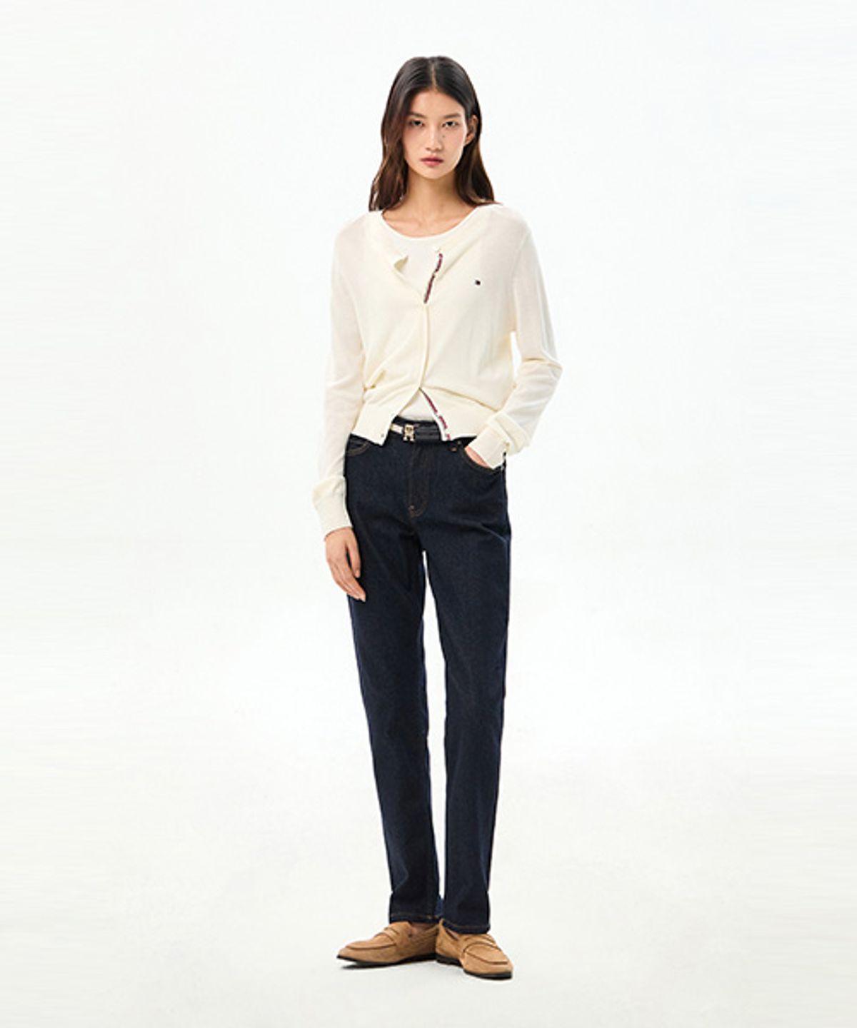 타미힐피거(TOMMY HILFIGER) 크롭 썸머 가디건 (T22G3KCD601WL1N00)