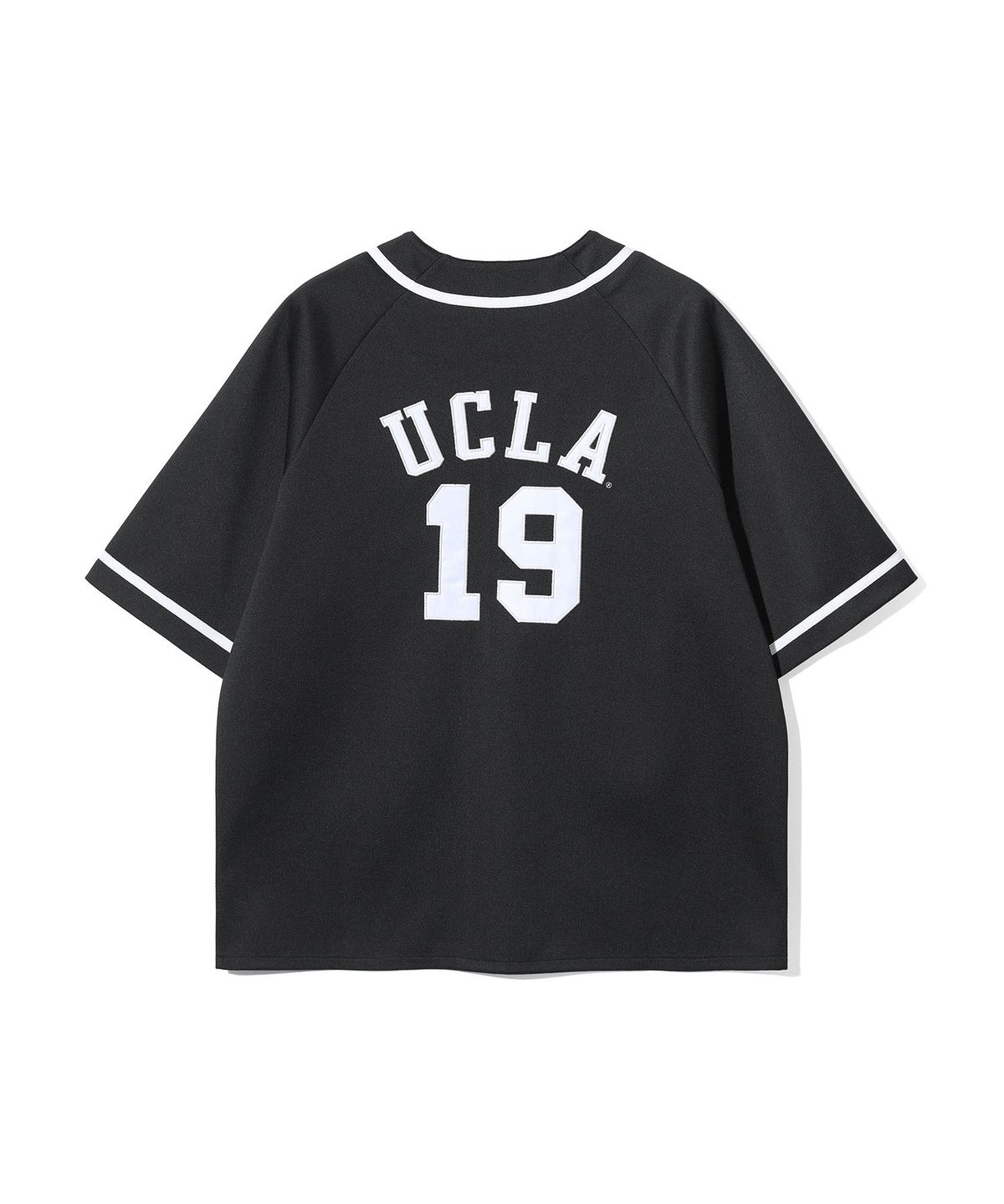 유씨엘에이(UCLA) 남녀공용 베이스볼 반팔 카디건[BLACK](UC5GD20)