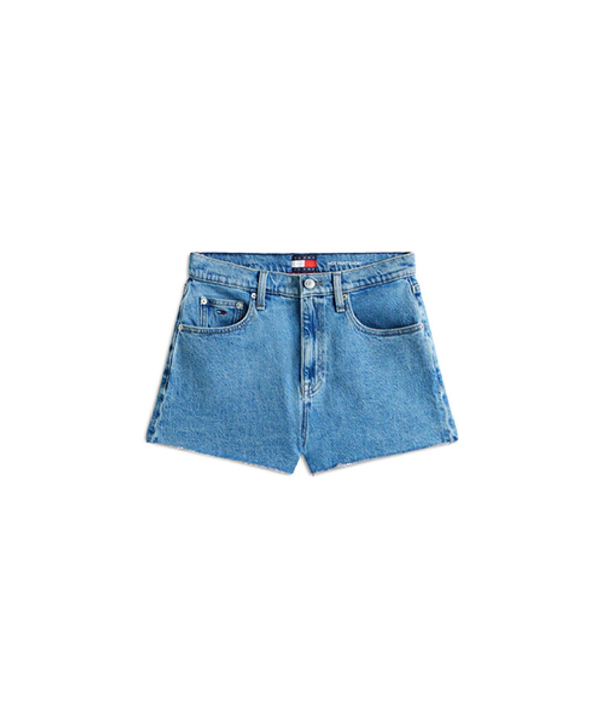 타미진스(TOMMY JEANS) 미디움블루 워시드 데님 핫 팬츠 (T32G1NEQ66TWT11A5)