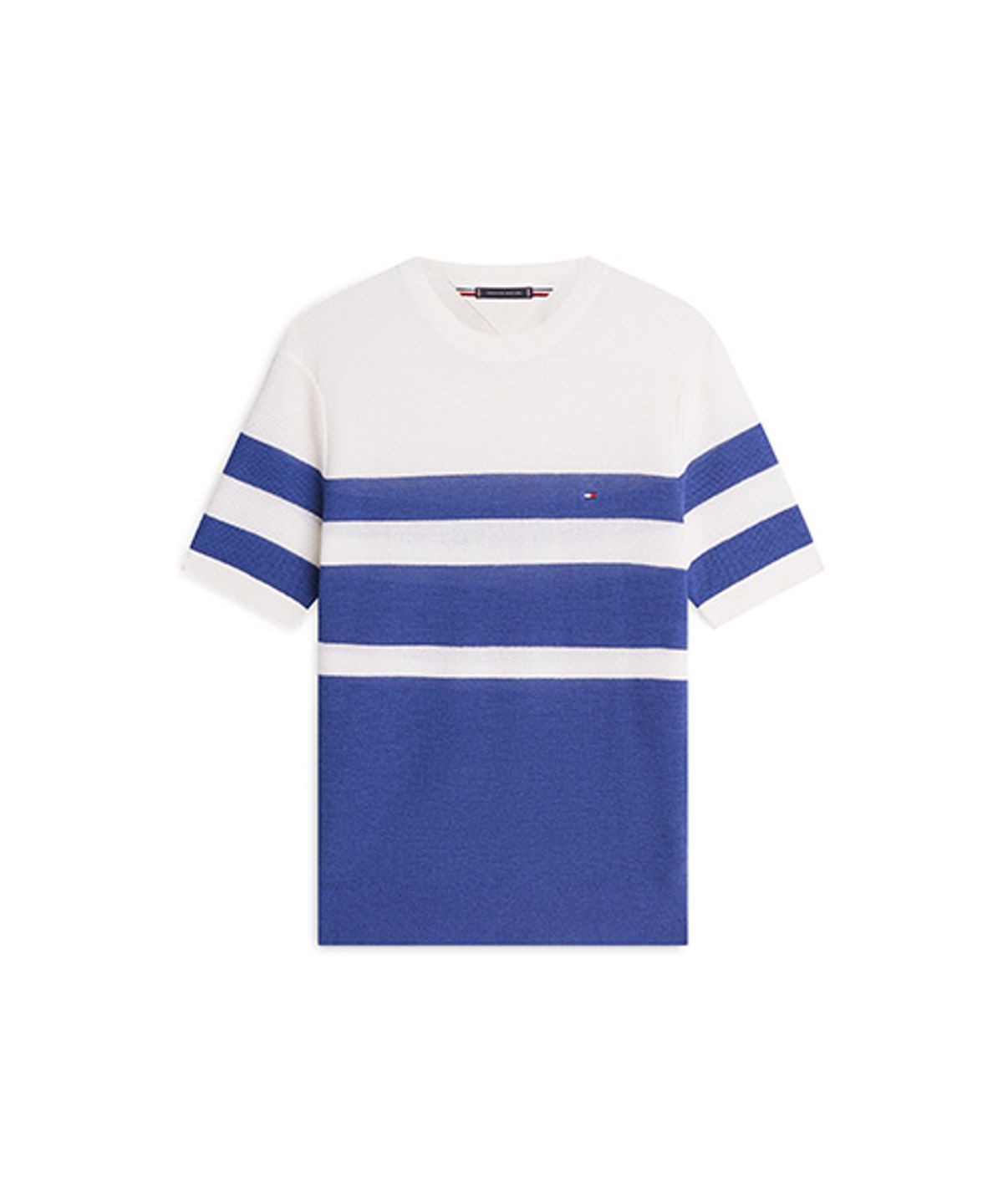 타미힐피거(TOMMY HILFIGER) 컬러 블로킹 썸머 스웨터 (T12G1KPO270MT2DVW)