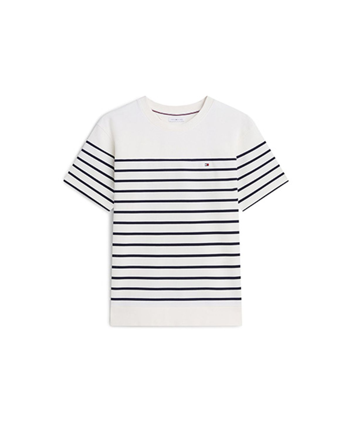 타미힐피거(TOMMY HILFIGER) 밀라노 스트라이프 하프 티셔츠 (T12G3TPO210MT10FA)