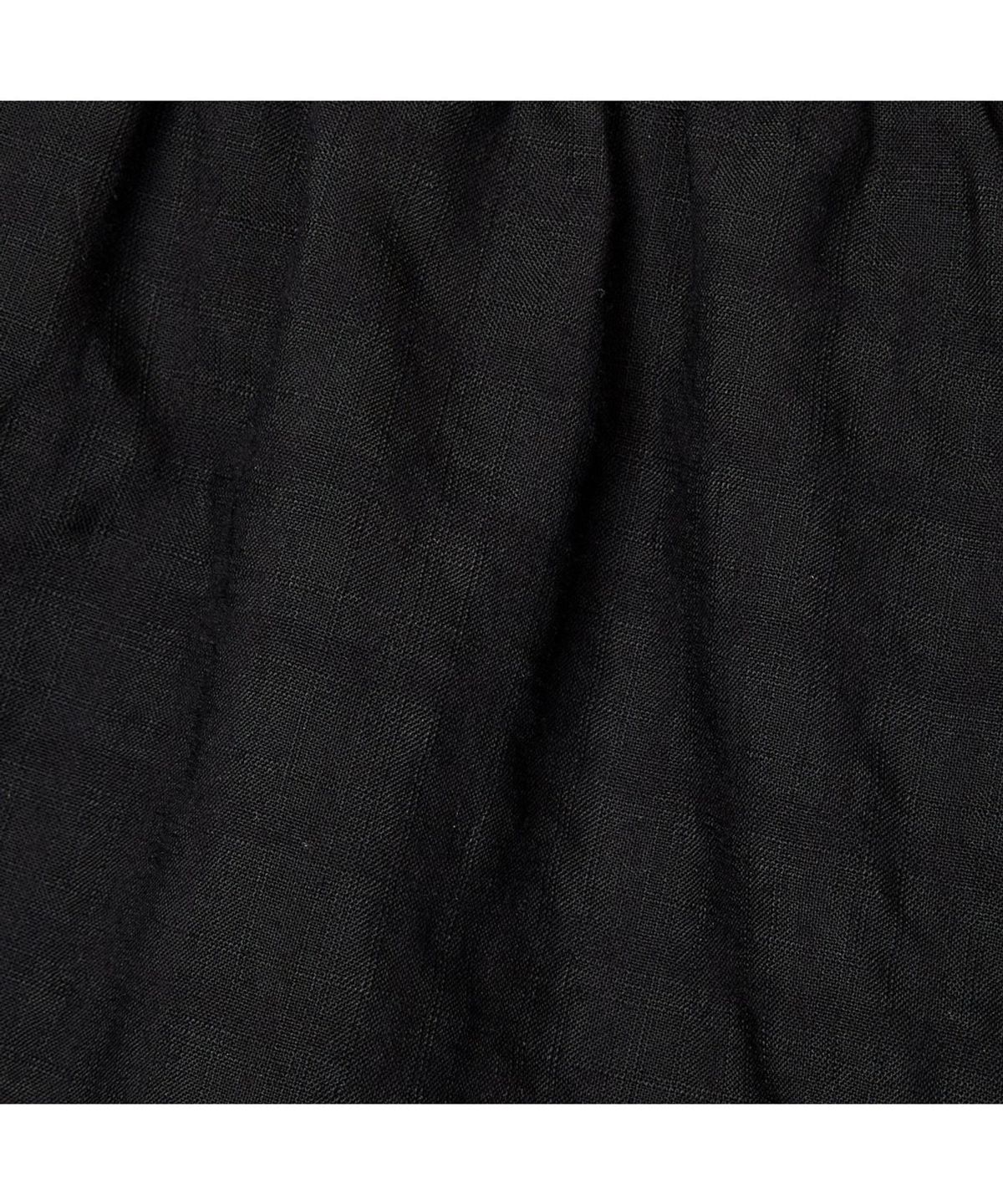 자주(JAJU) 여 아일렛 시어 3부 파자마 팬츠_블랙