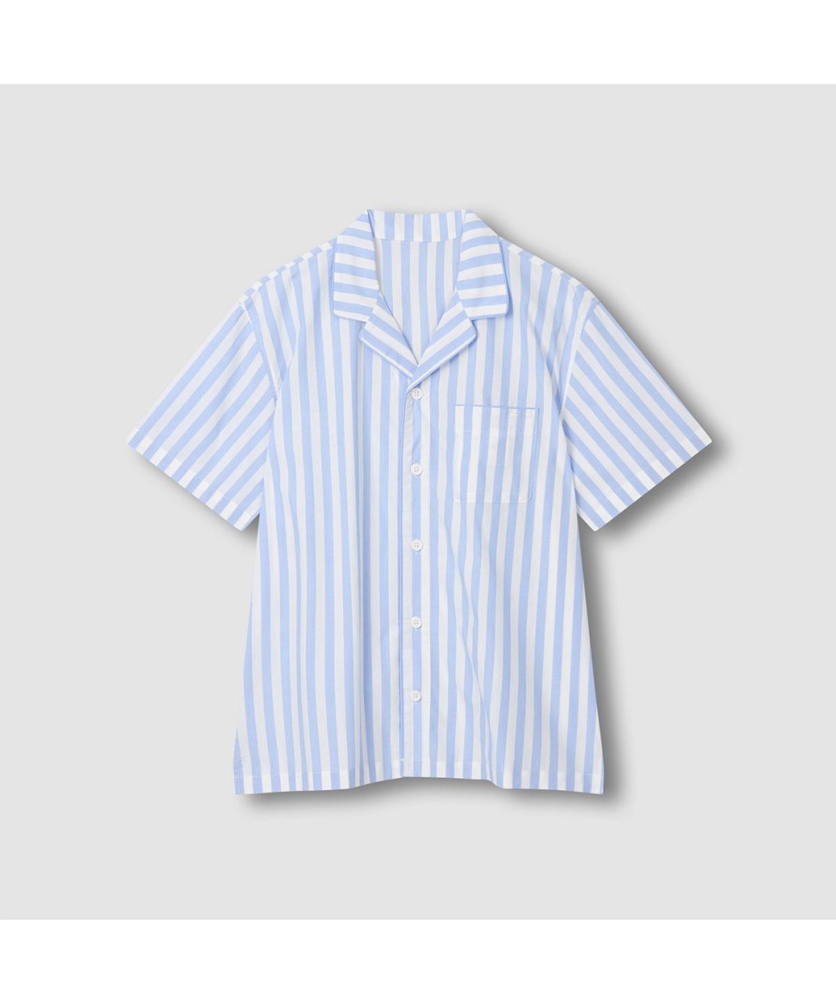 자주(JAJU) 남 60수 코튼 5부 파자마 세트_라이트 블루