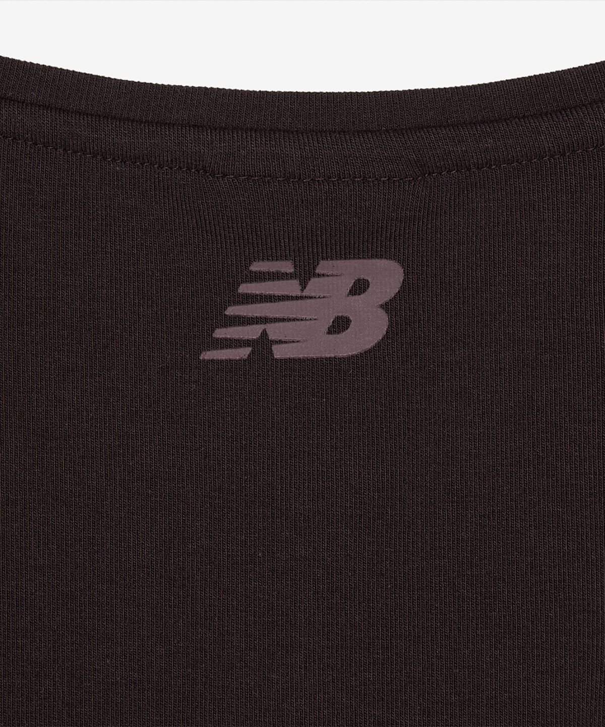 뉴발란스(NEW BALANCE) NBNEG2W472 / WOMEN 핏티드 스퀘어넥 캡 반팔티 (BROWN)