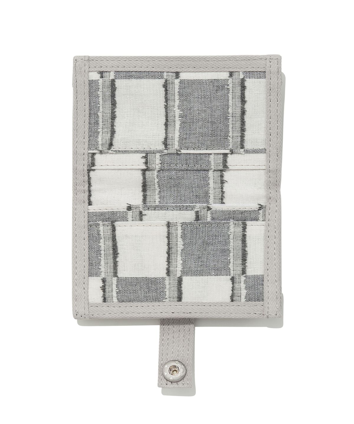 더콜디스트모먼트(THE COLDEST MOMENT) TCM check button card wallet (grey)