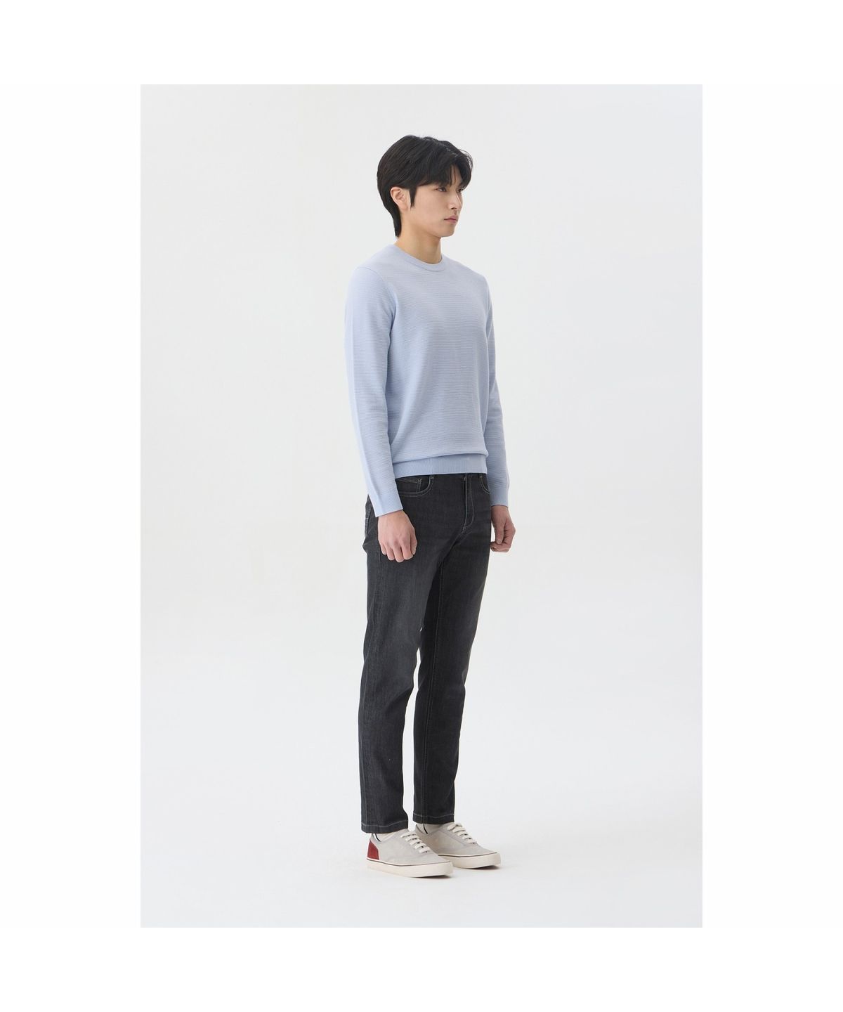 브렌우드(BRENTWOOD) 슬렌더핏 그레이 데님 BRPDM26671GYD