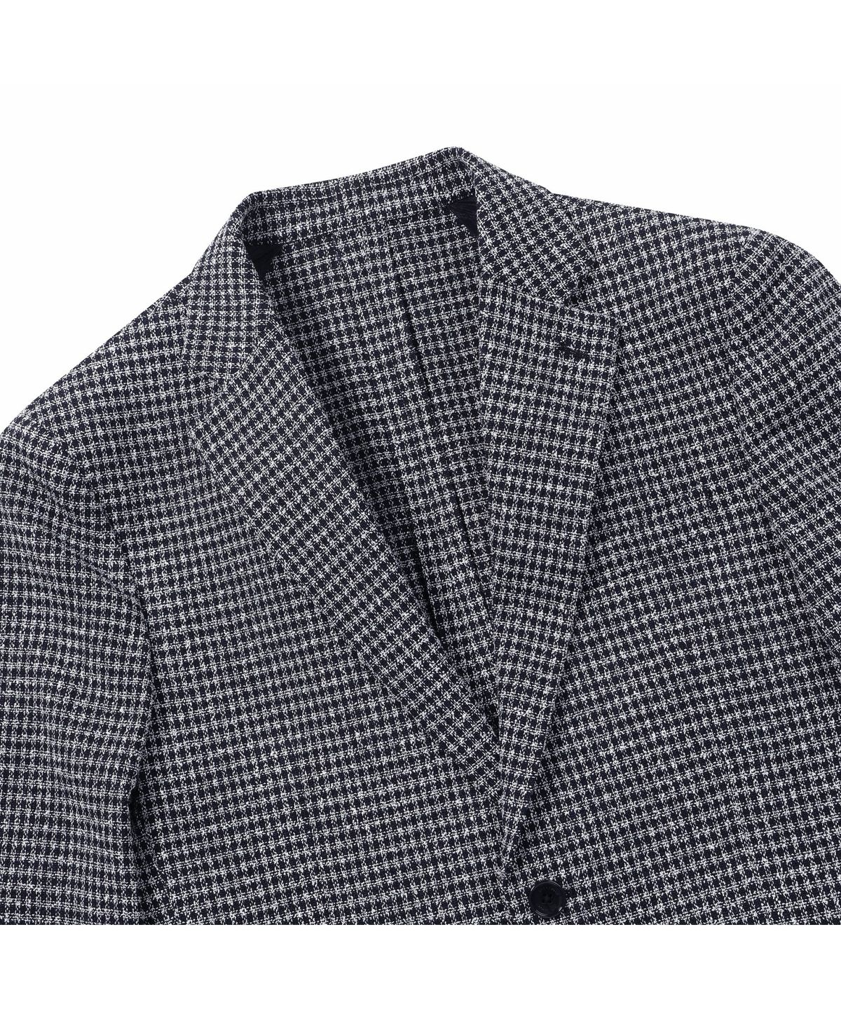 브렌우드(BRENTWOOD) 미니멀 체크 경량 써커 자켓 BRJBM26551NYX