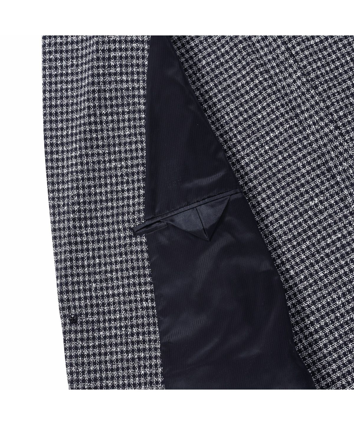 브렌우드(BRENTWOOD) 미니멀 체크 경량 써커 자켓 BRJBM26551NYX
