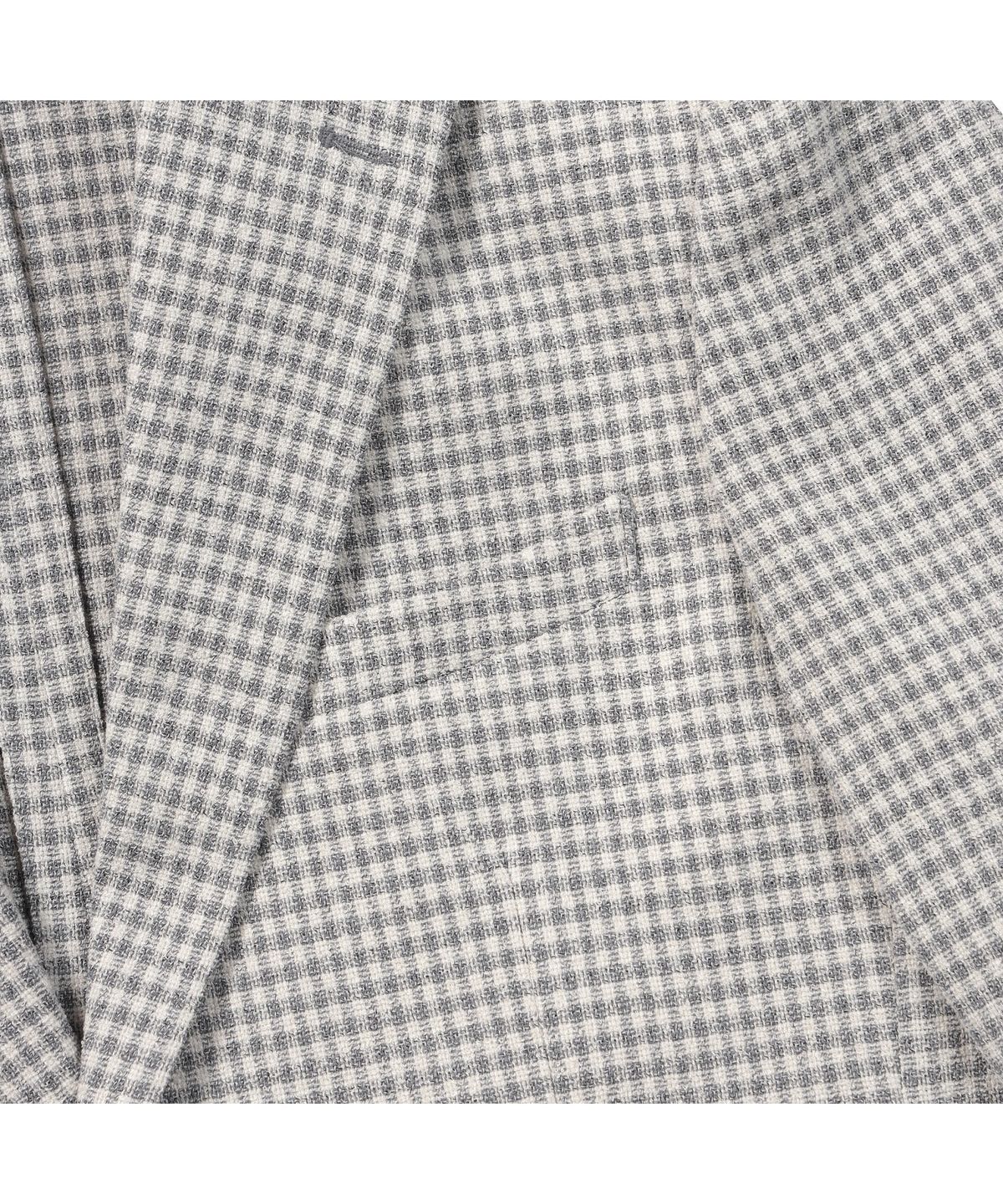 브렌우드(BRENTWOOD) 미니멀 체크 경량 써커 자켓 BRJBM26551GYL
