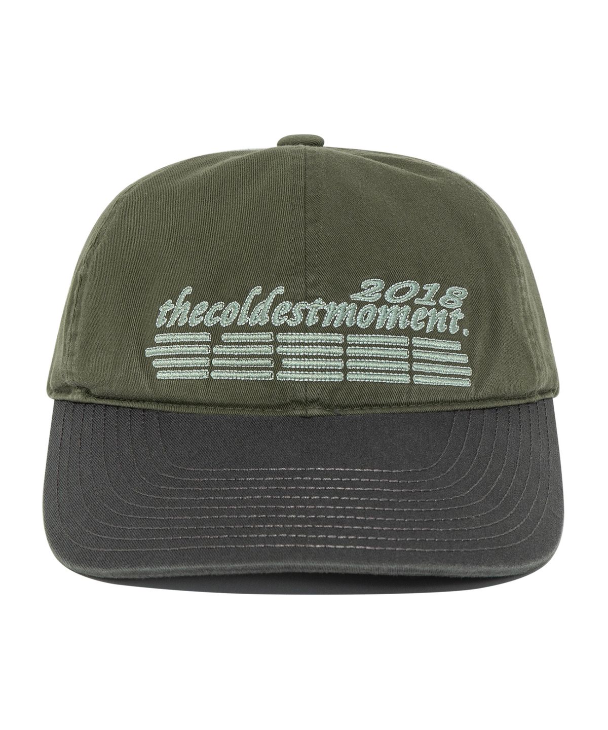 더콜디스트모먼트(THECOLDESTMOMENT) TCM 2018 lettering cap (khaki)