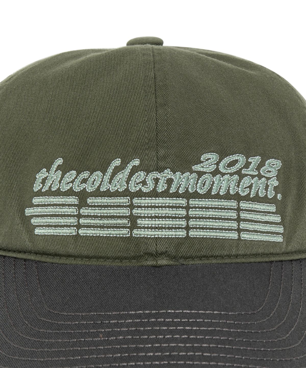 더콜디스트모먼트(THECOLDESTMOMENT) TCM 2018 lettering cap (khaki)