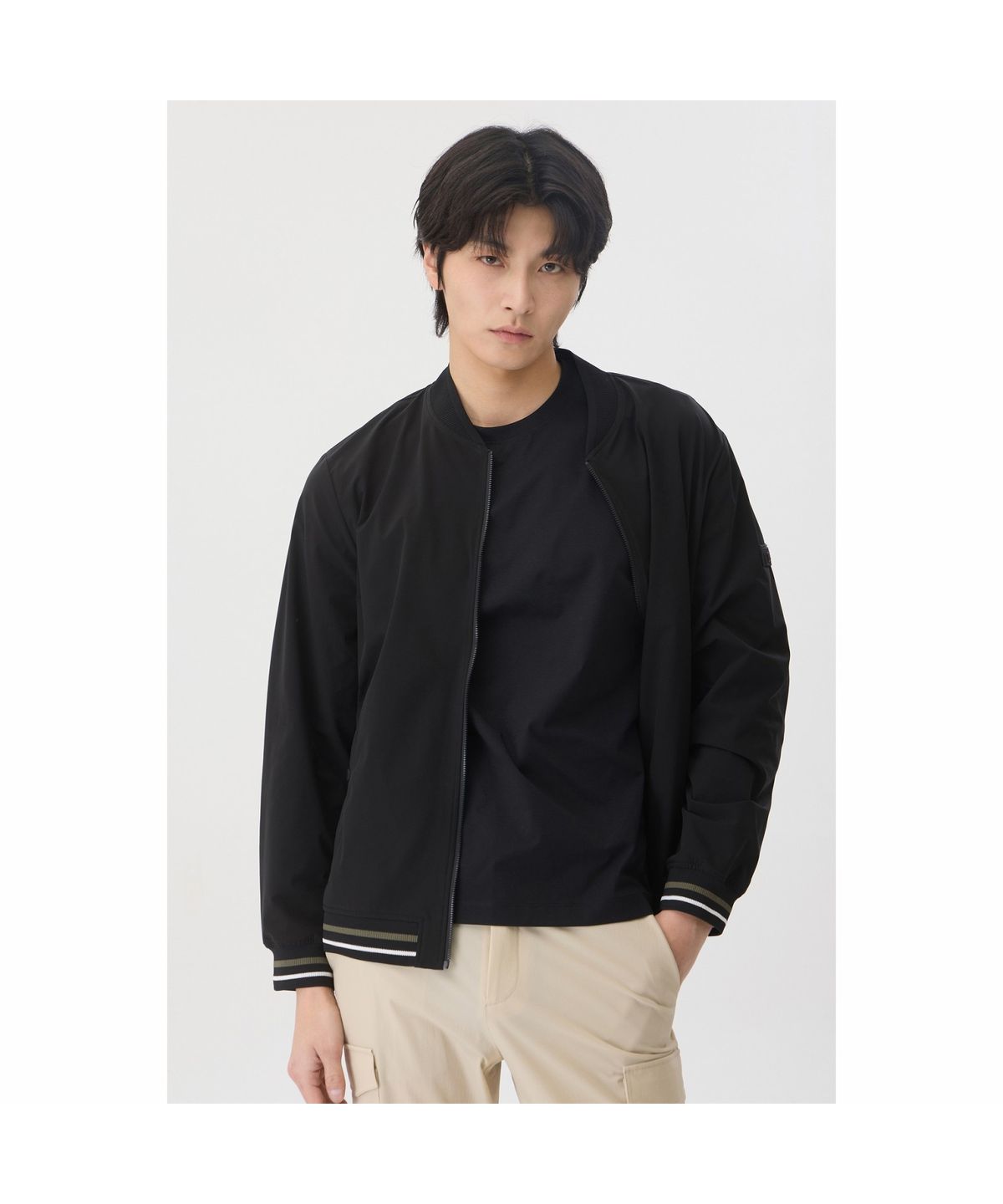 브렌우드(BRENTWOOD) [라이프퍼포먼스] 스트레치 보머 BRUAM26001BKX