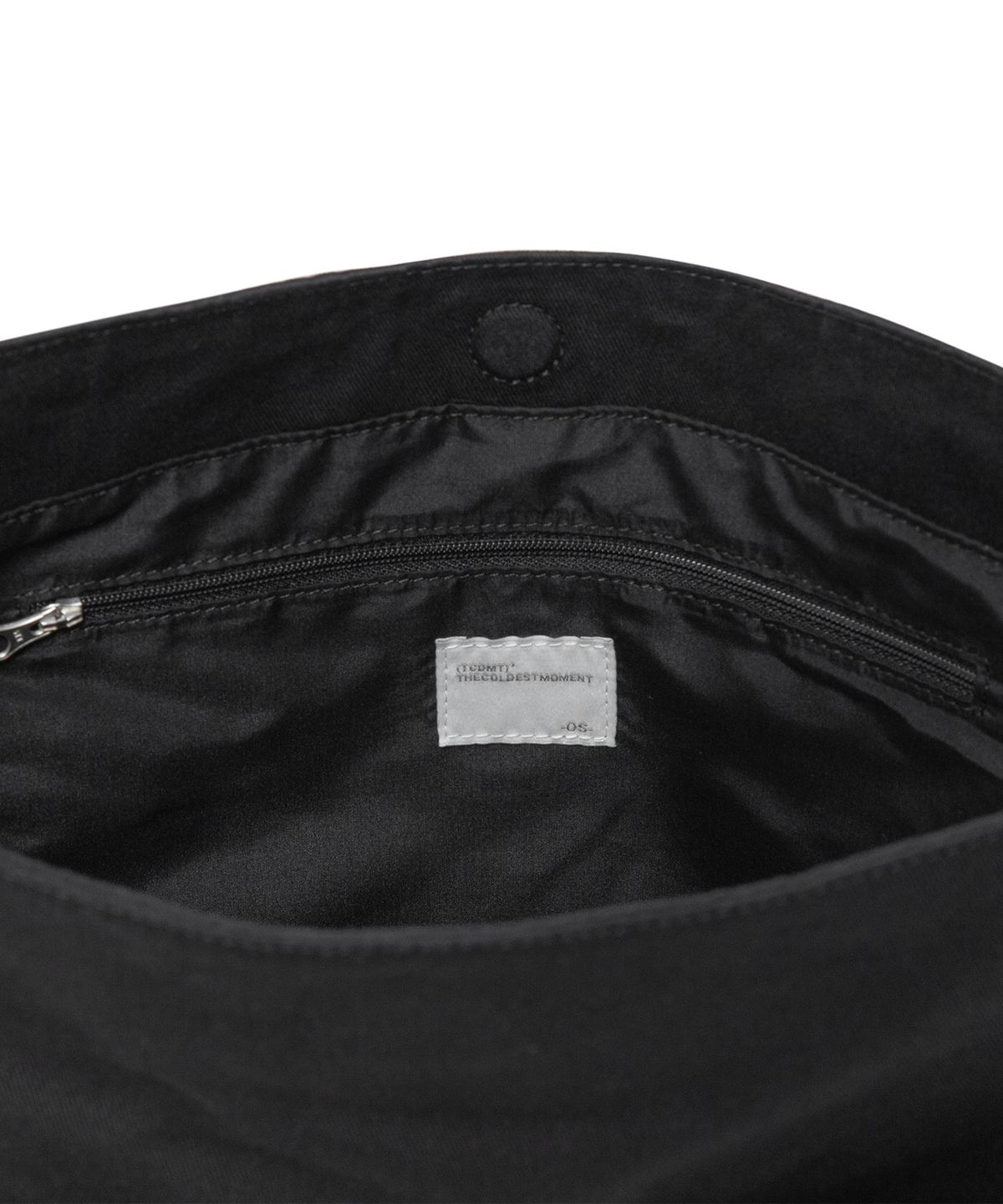 더콜디스트모먼트(THECOLDESTMOMENT) TCM stitch washed cross bag (black)
