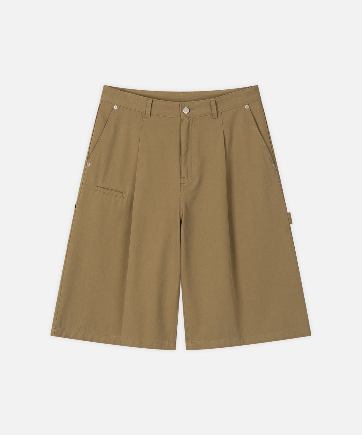 드로우핏(DRAW FIT) 로버스트 롱 버뮤다 와이드 치노 팬츠 [BEIGE]