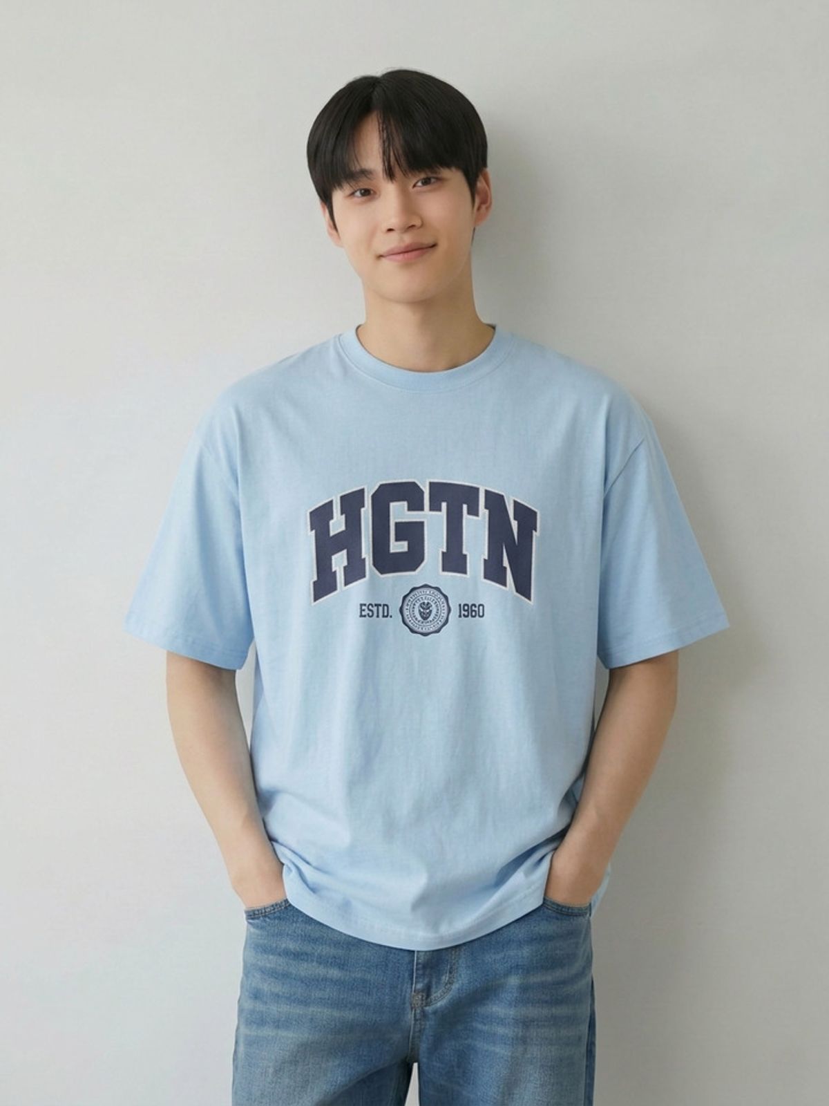 행텐(HANGTEN) 공용 HGTN 레터링 반팔 티셔츠_215(10570-031-414-31)