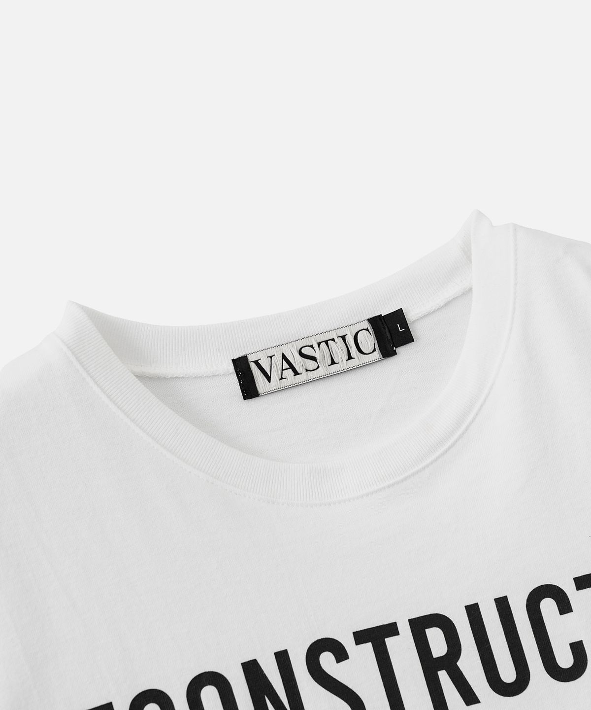 바스틱(VASTIC) 디컨스트럭션 티셔츠_화이트