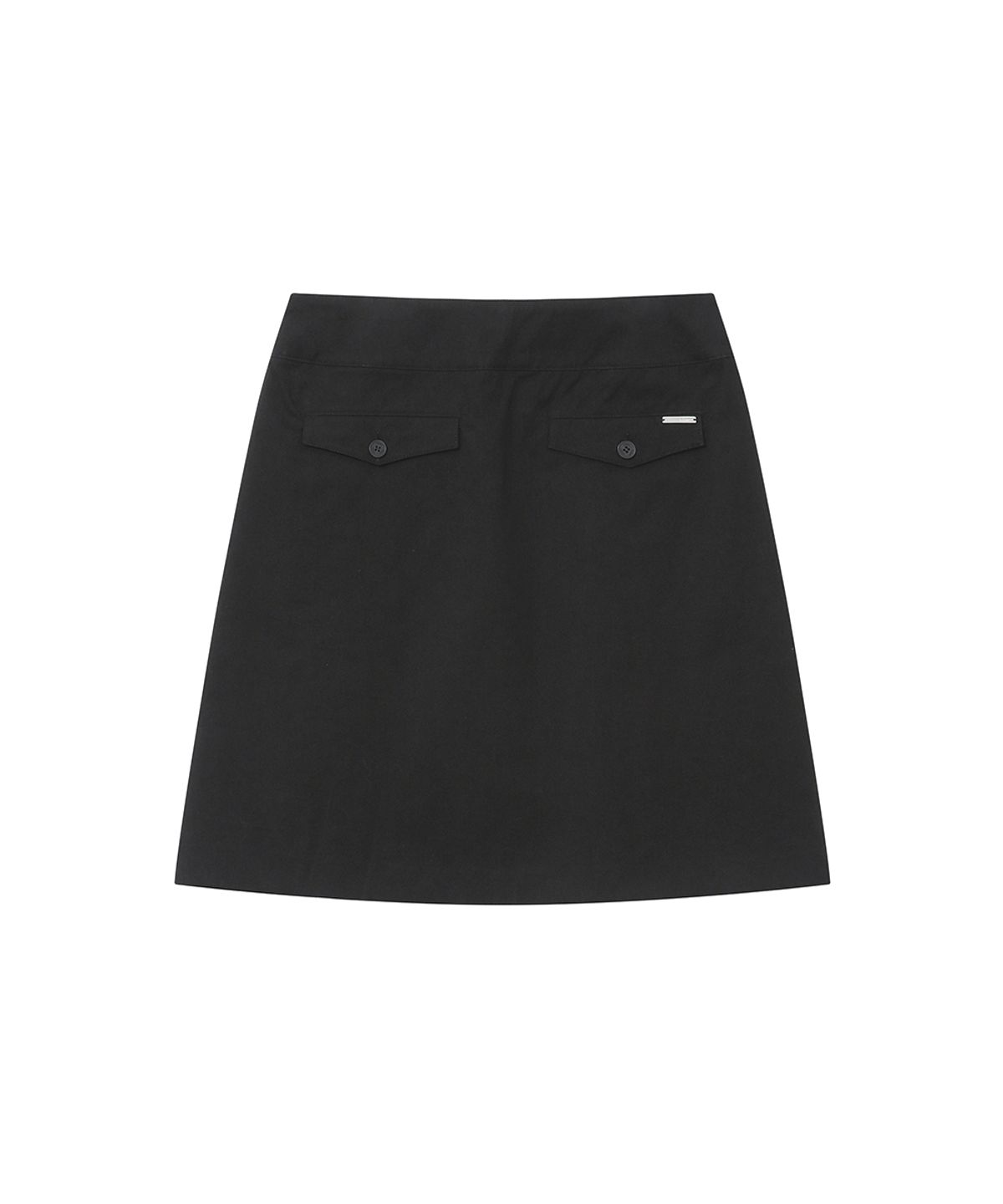 미세키서울(MISEKI SEOUL) Accordion side pleats midi skirt BLACK