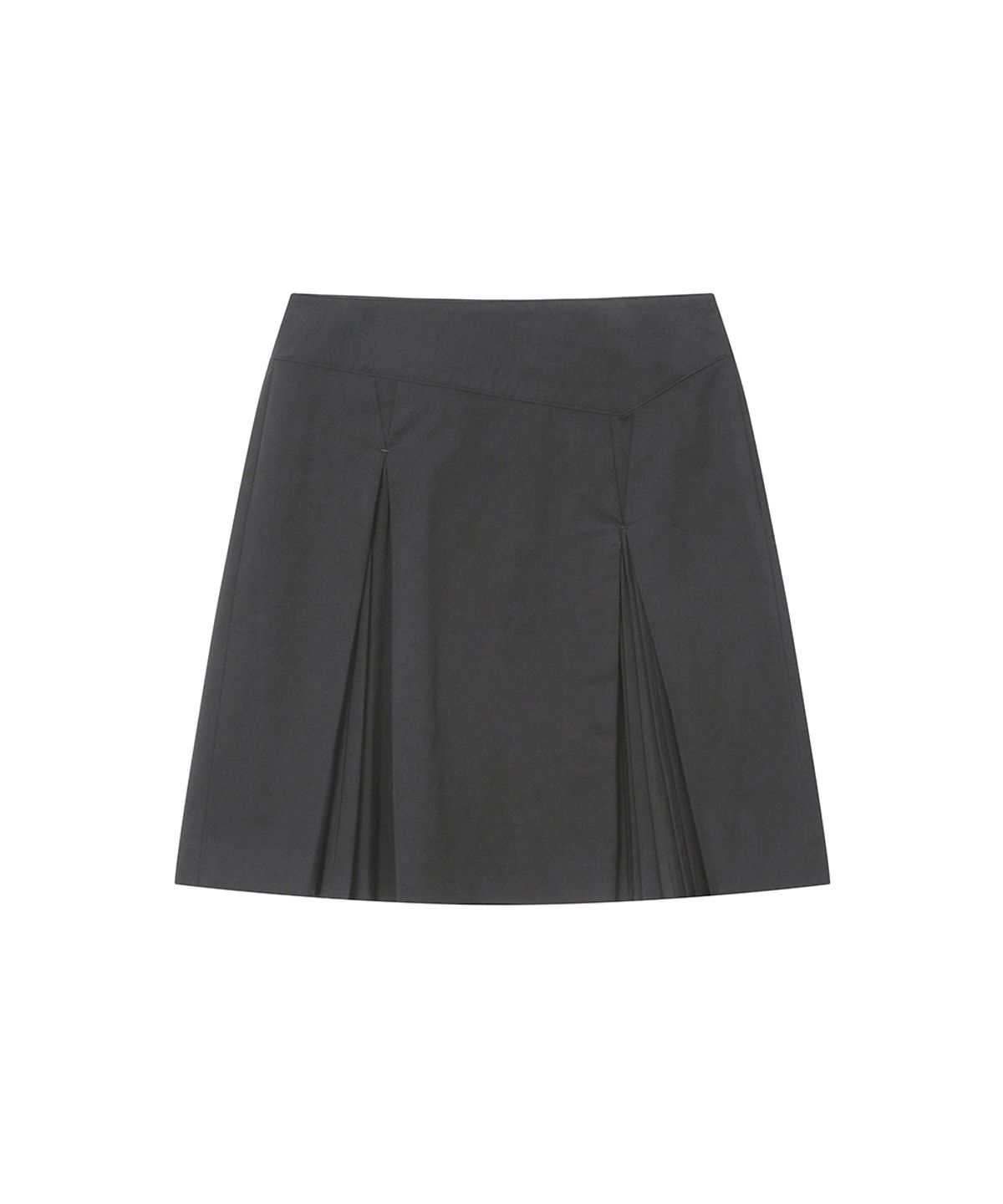 미세키서울(MISEKI SEOUL) Accordion side pleats midi skirt CHARCOAL