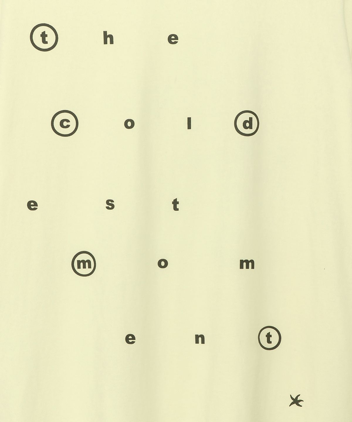 더콜디스트모먼트(THE COLDEST MOMENT) TCM alphabet T (lemon)
