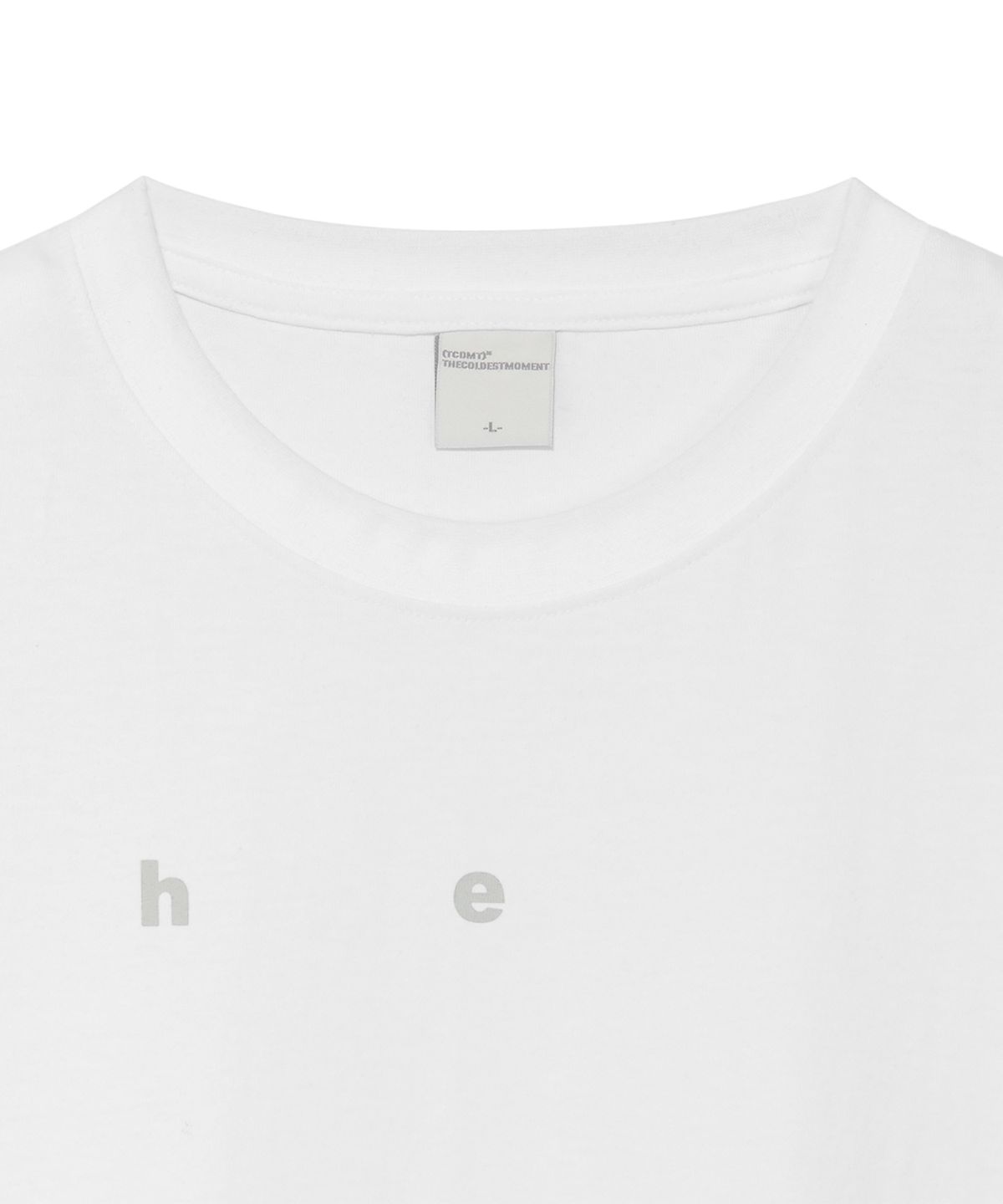 더콜디스트모먼트(THE COLDEST MOMENT) TCM alphabet T (white)