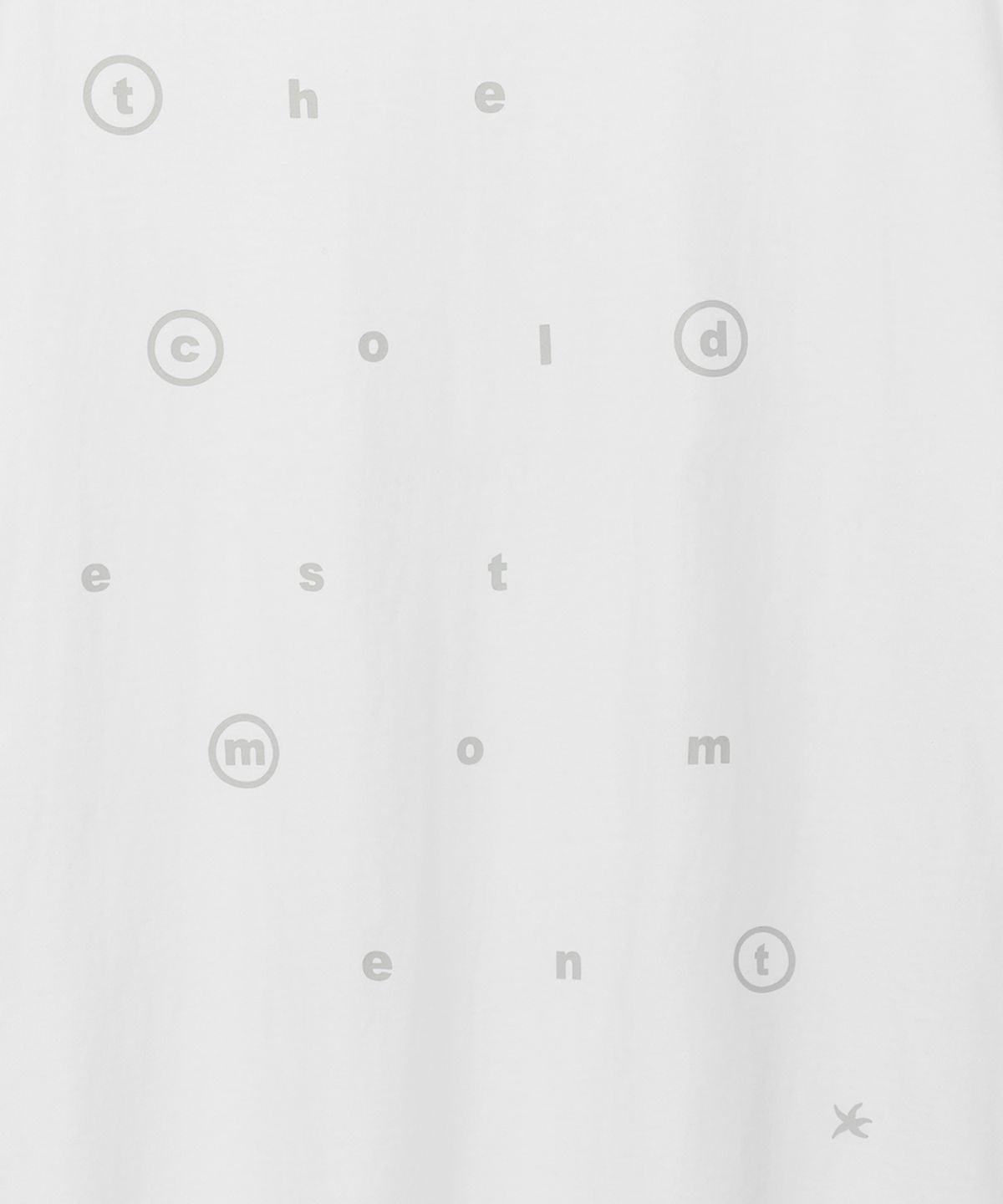 더콜디스트모먼트(THE COLDEST MOMENT) TCM alphabet T (white)