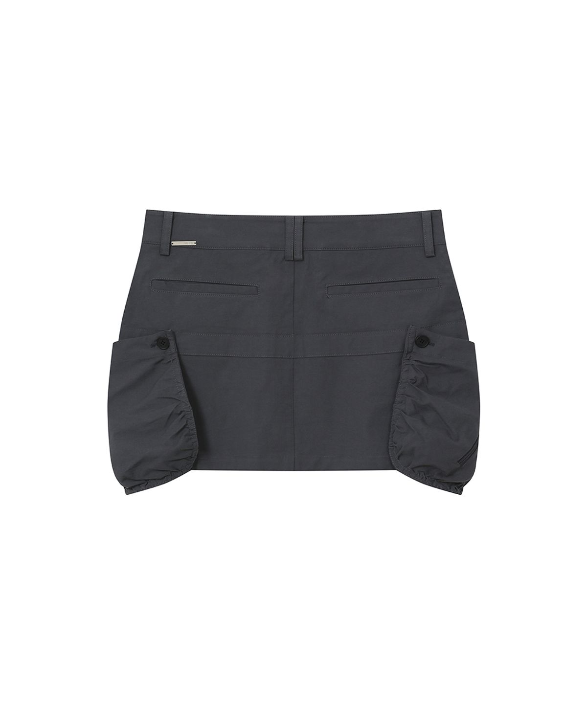 미세키서울(MISEKI SEOUL) Shirring pocket mini skirt CHARCOAL