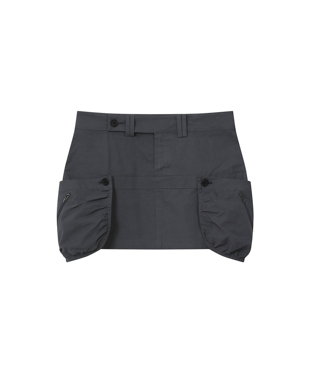 미세키서울(MISEKI SEOUL) Shirring pocket mini skirt CHARCOAL