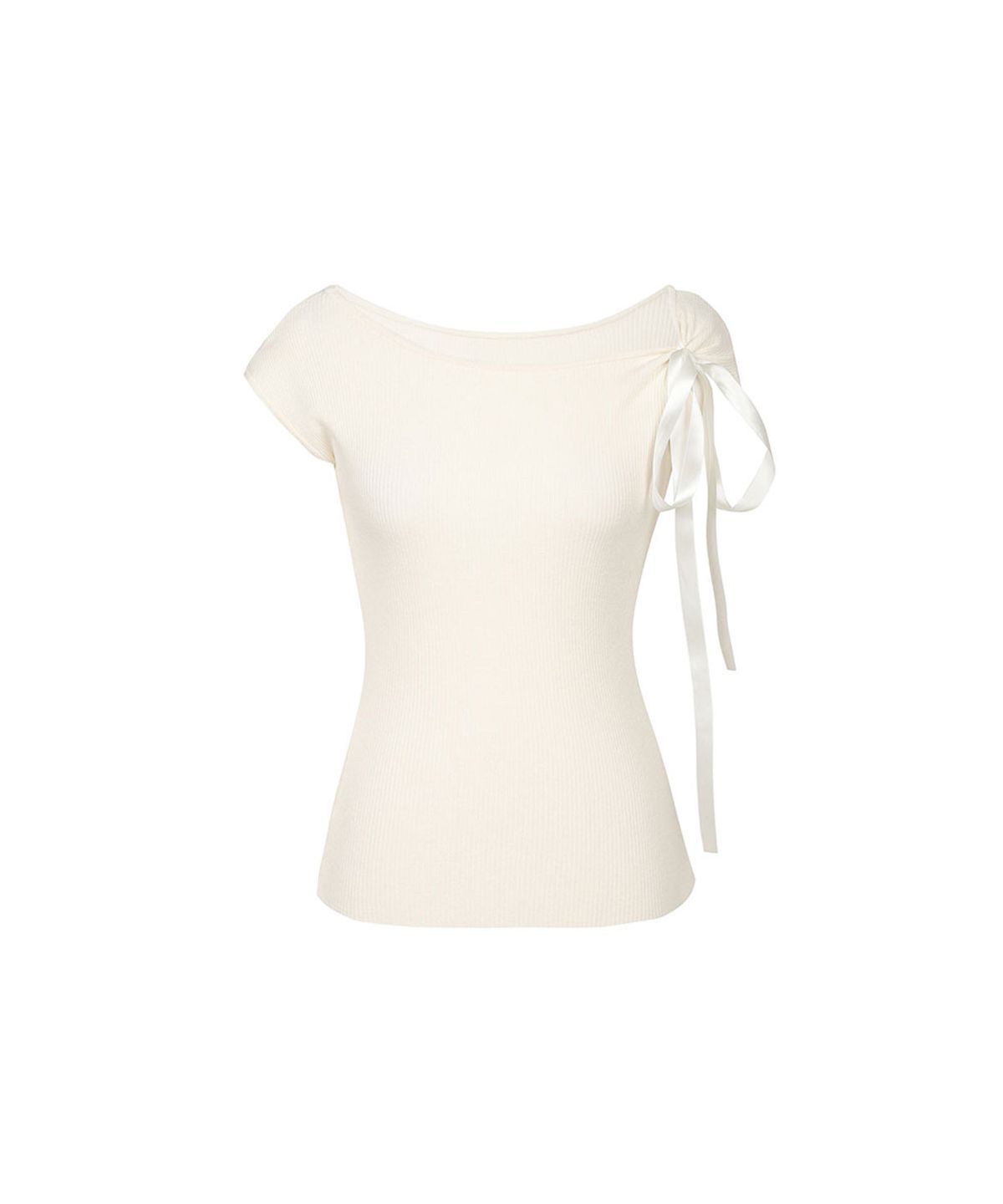 모아벨(MOABEL) BLUSH TIE KNIT - IVORY