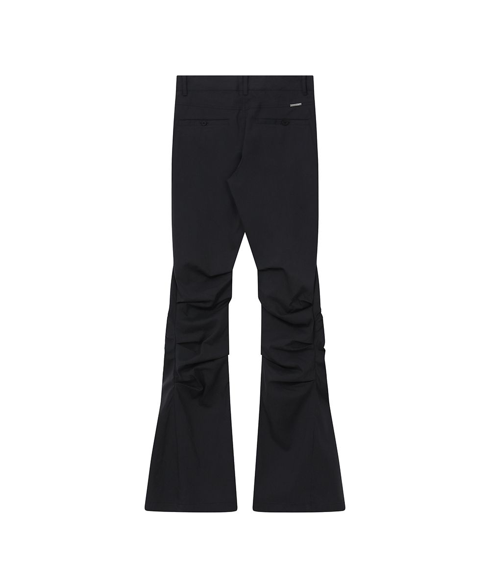 미세키서울(MISEKI SEOUL) Shirring pocket bootscut pants BLACK