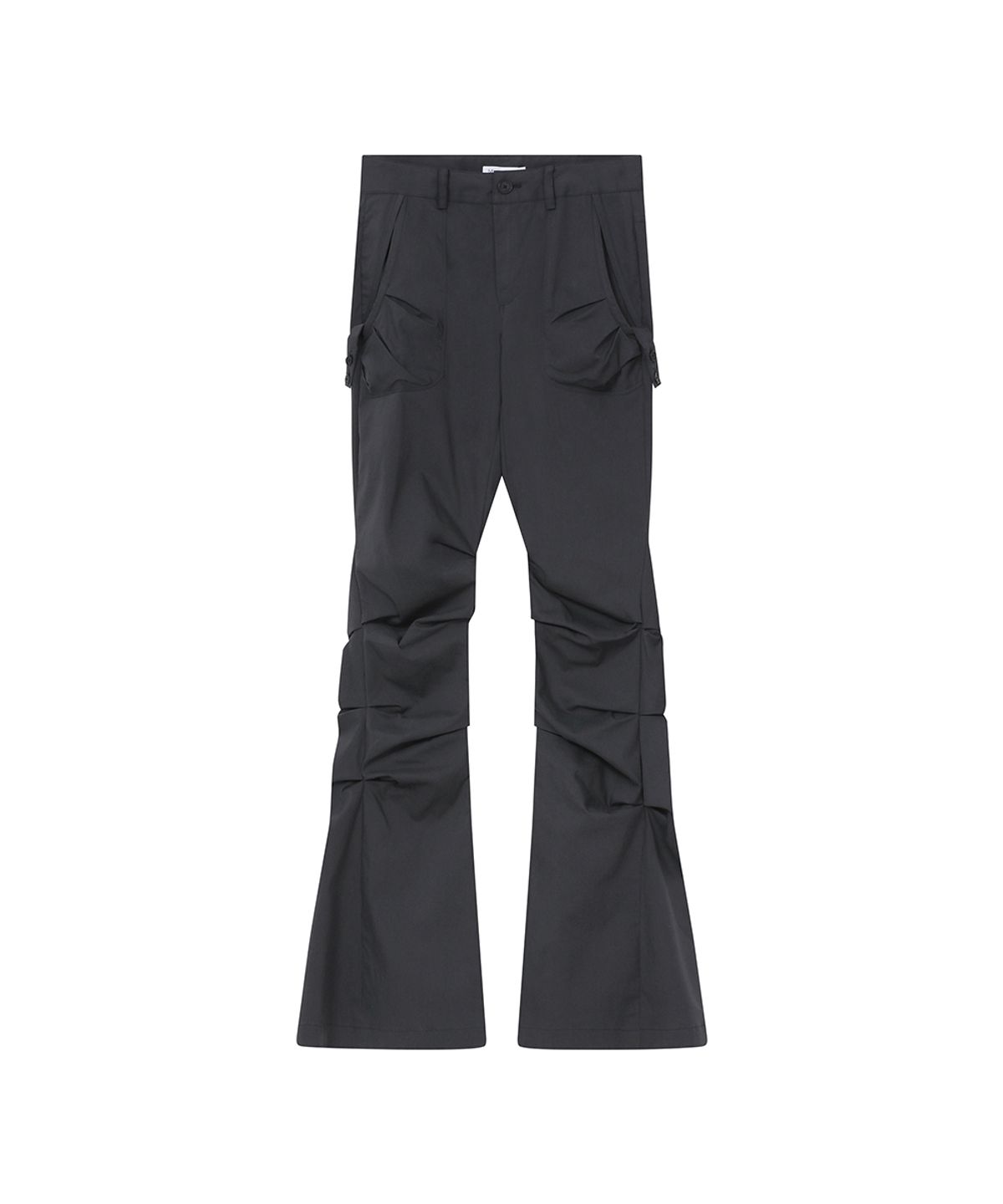 미세키서울(MISEKI SEOUL) Shirring pocket bootscut pants CHARCOAL
