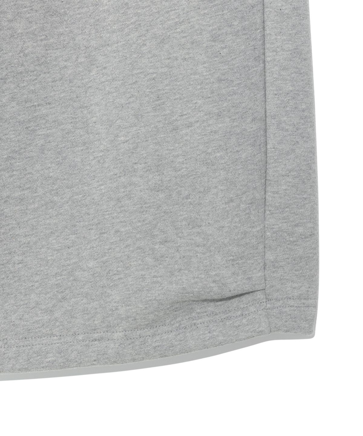 더콜디스트모먼트(THE COLDEST MOMENT) TCM zigzag stitch half sweat pants (melange grey)
