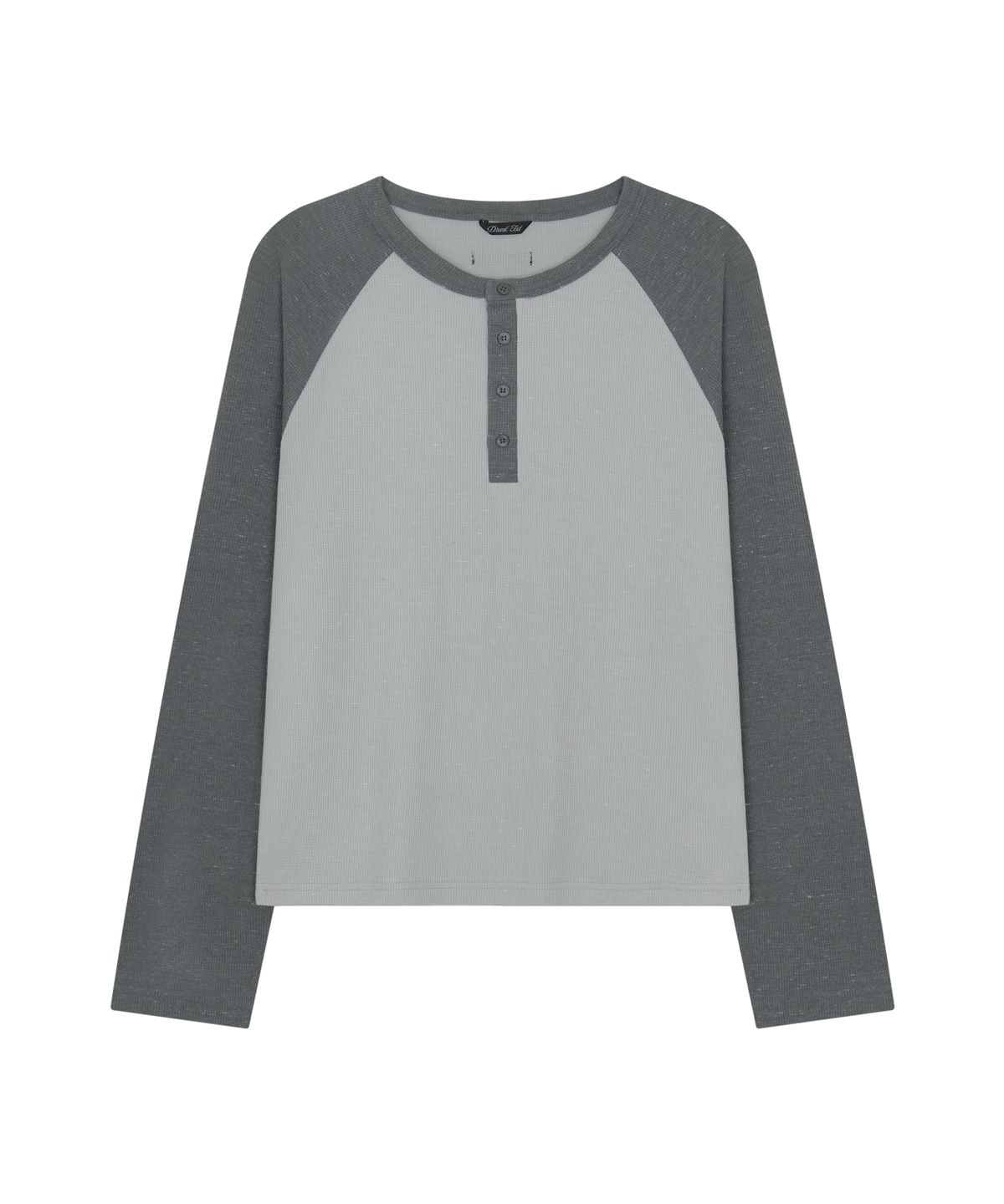 드렁크텍스트(DRUNKTXT) Reglan Henly Neck Long Sleeve Gray