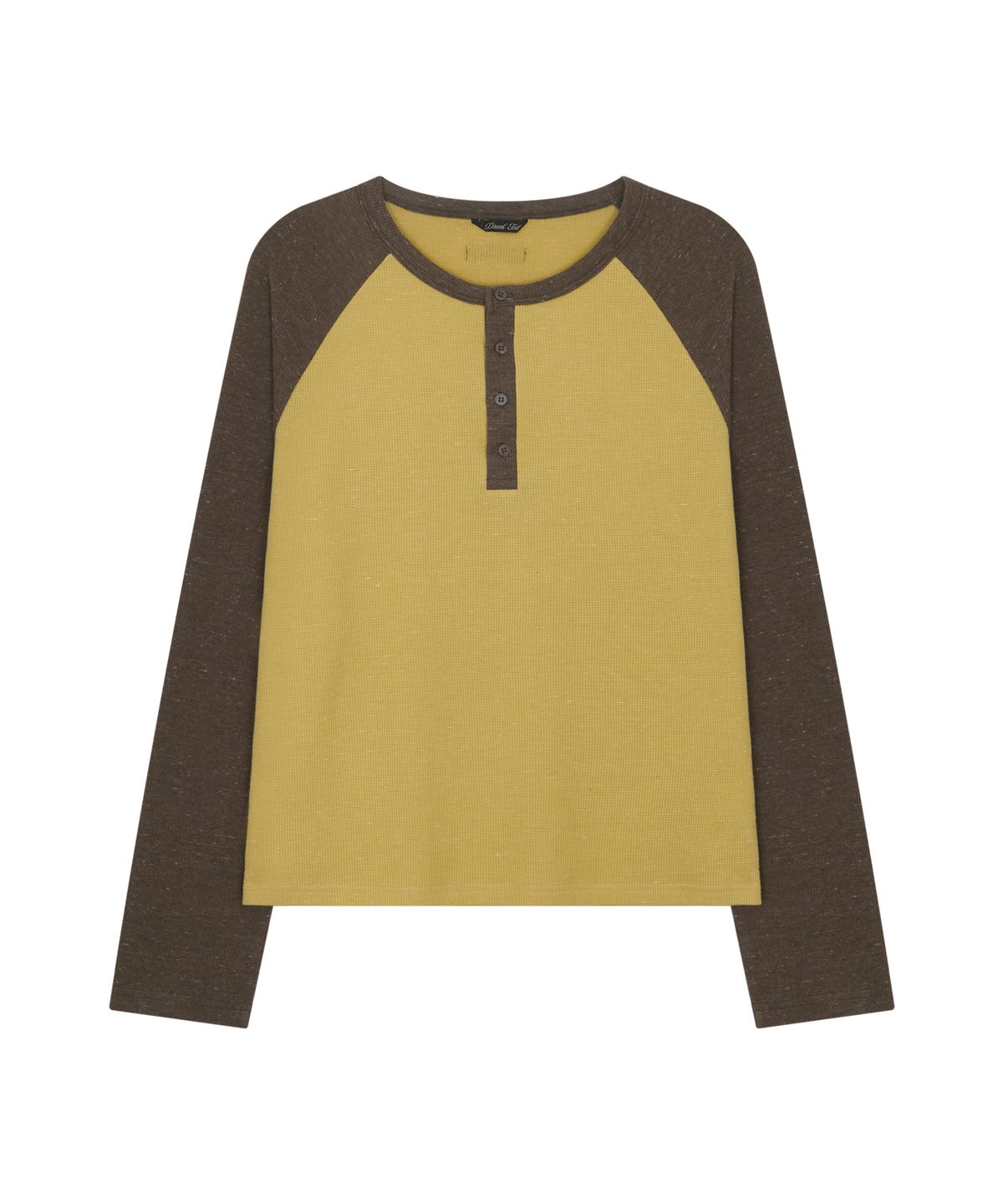 드렁크텍스트(DRUNKTXT) Reglan Henly Neck Long Sleeve Brown