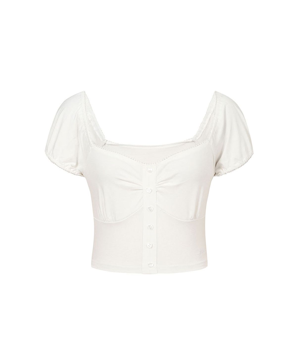 모아벨(MOABEL) COQUETTE PUFF TOP - CREAM