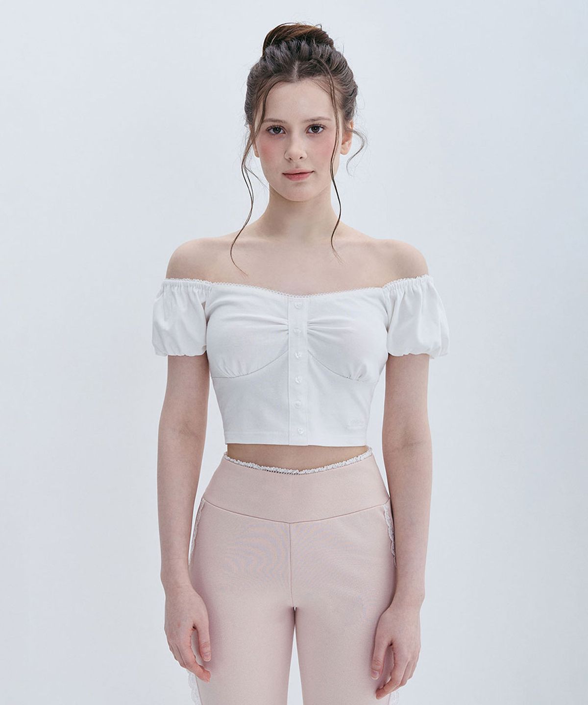 모아벨(MOABEL) COQUETTE PUFF TOP - CREAM