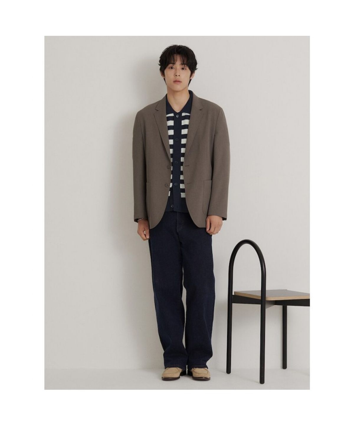 빈폴 멘(BEANPOLE MEN) 하이브리즈 스트레치 재킷  브라운
