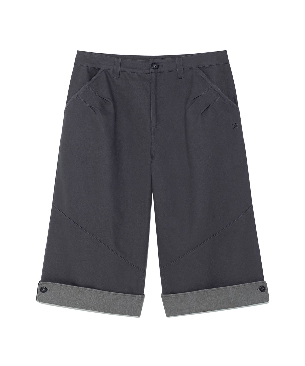 더콜디스트모먼트(THE COLDEST MOMENT) TCM folding button pants (charcoal)