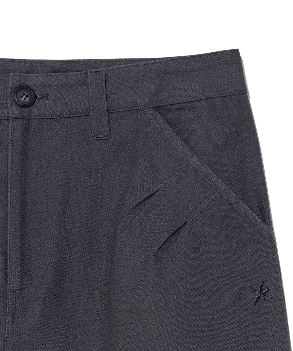 더콜디스트모먼트(THE COLDEST MOMENT) TCM folding button pants (charcoal)