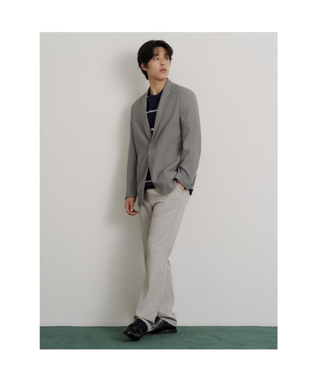 빈폴 멘(BEANPOLE MEN) 하이브리즈 스트레치 재킷  라이트 그레이