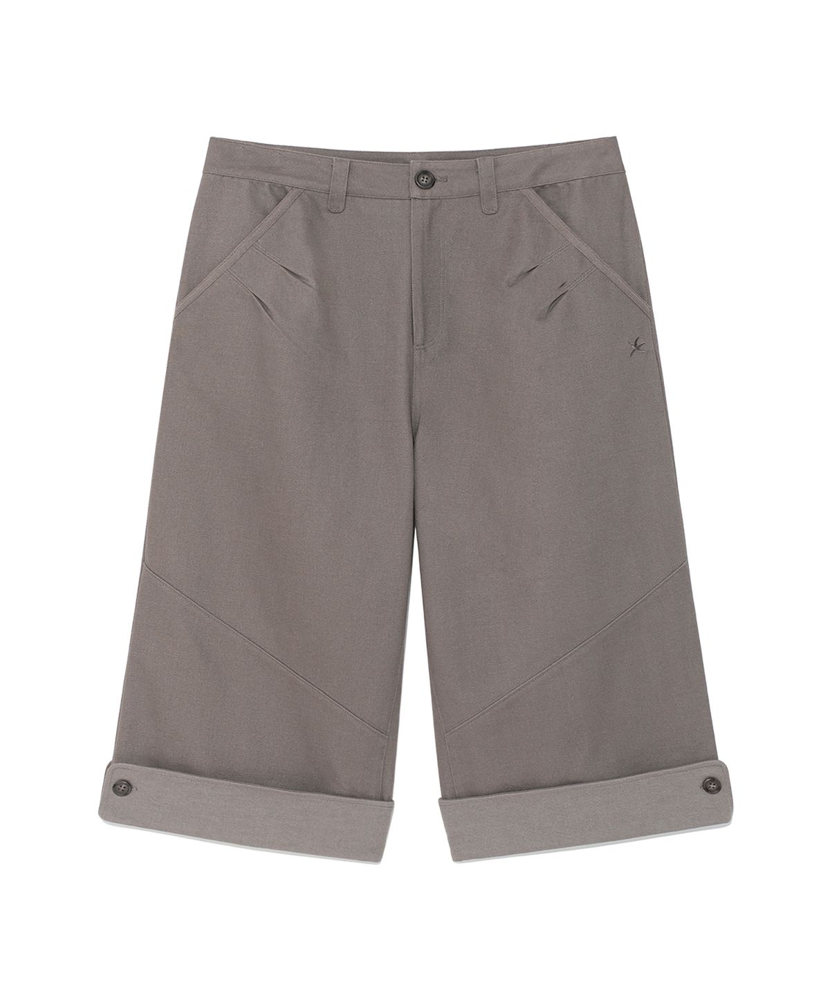더콜디스트모먼트(THE COLDEST MOMENT) TCM folding button pants (brown)