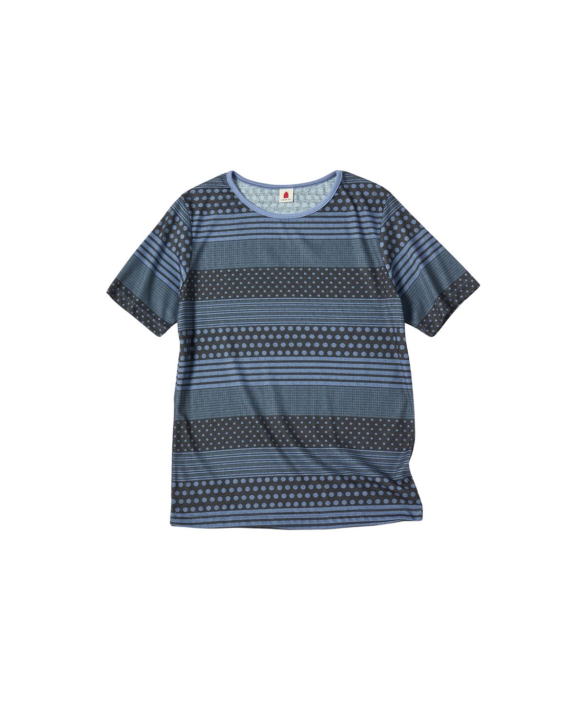 꼬모니노즈(COMONINOZ) W DOT ST HALF T-SHIRT [BLUE]