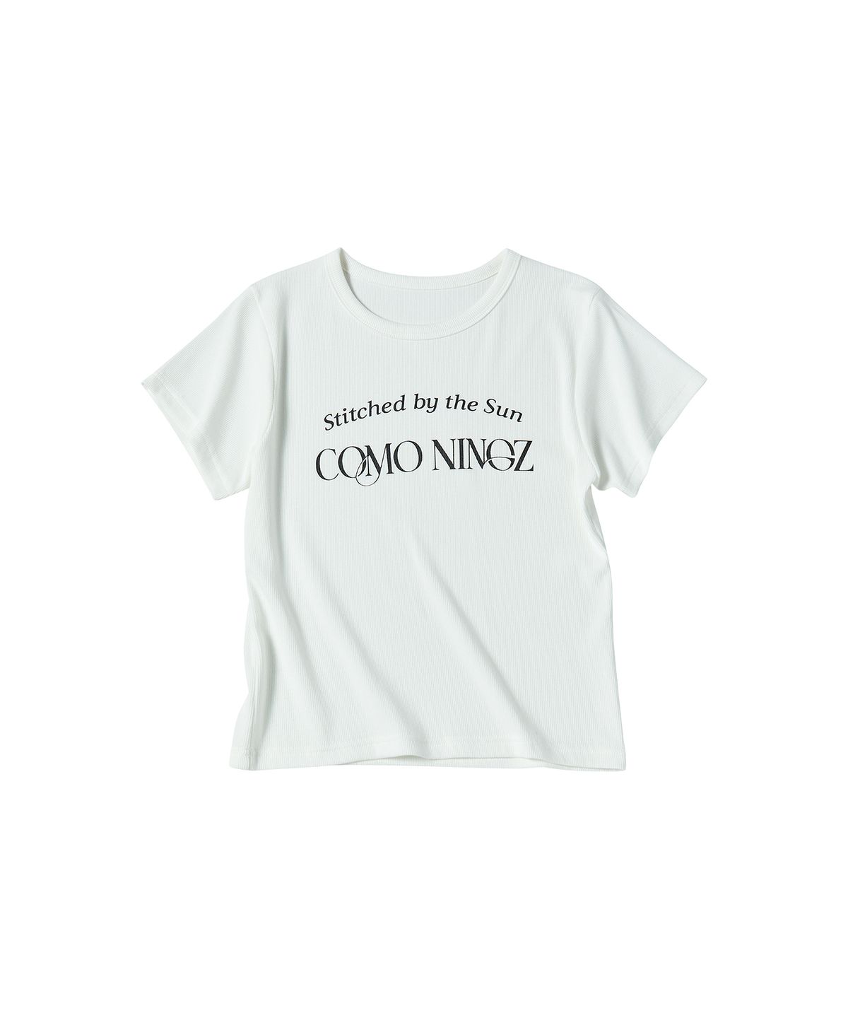 꼬모니노즈(COMONINOZ) W GRAPHIC GOLGI T-SHIRT [IVORY]