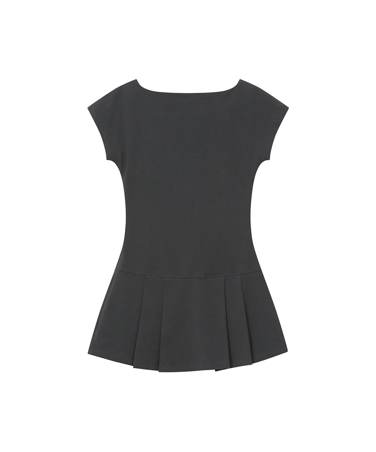 미세키서울(MISEKI SEOUL) Pleats button mini onepiece CHARCOAL