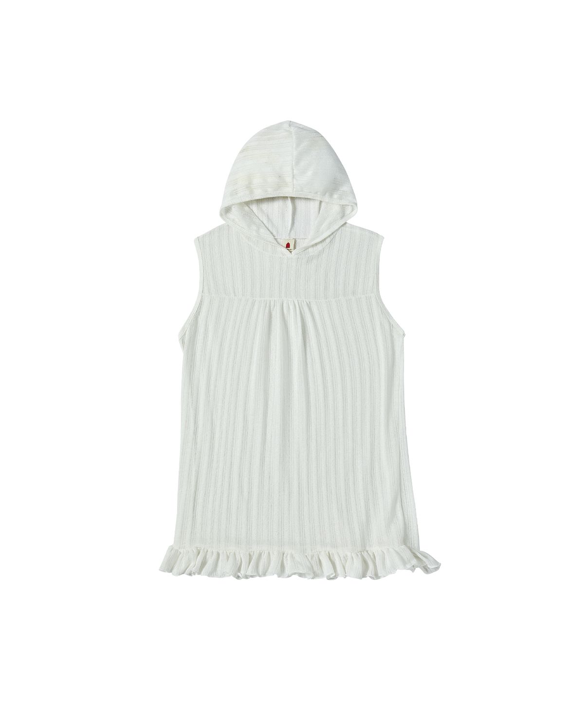 꼬모니노즈(COMONINOZ) W FRILL SLEEVELESS HOODIE [IVORY]
