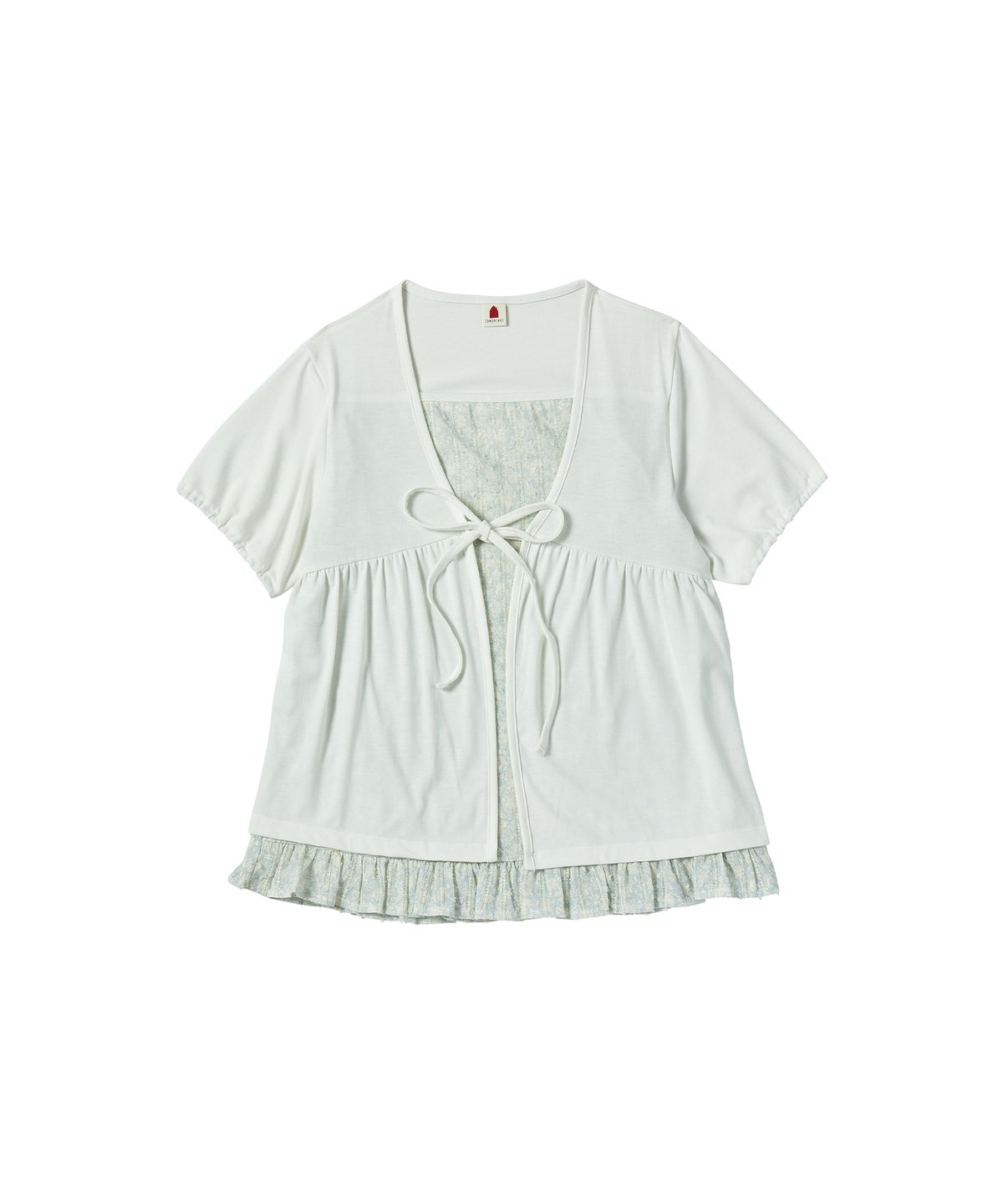 꼬모니노즈(COMONINOZ) W FLOWER CARDIGAN [IVORY]