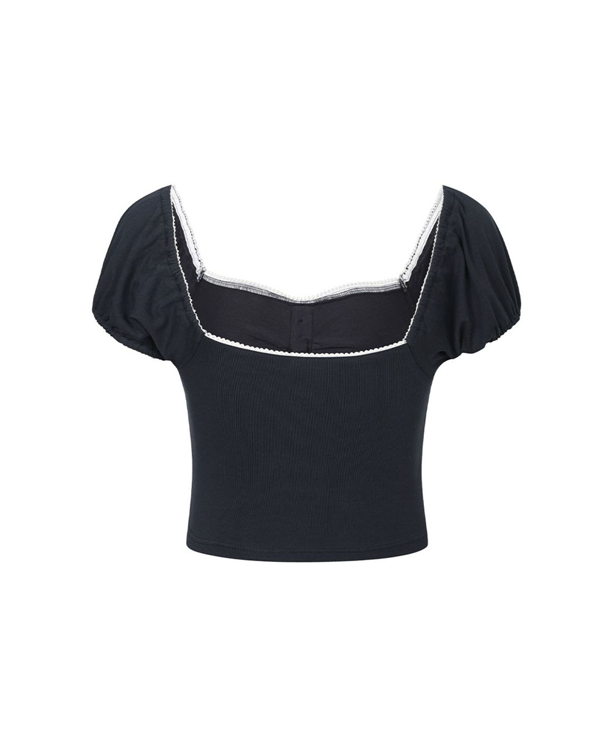 모아벨(MOABEL) COQUETTE PUFF TOP - NAVY