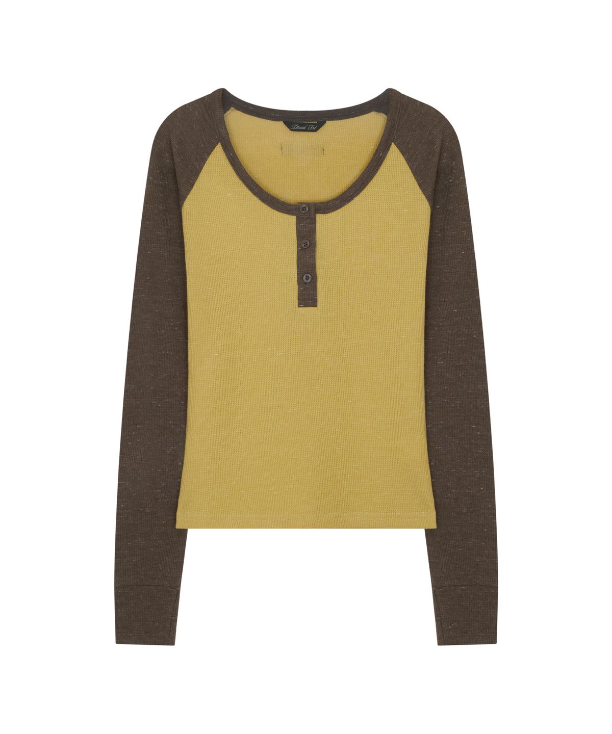 드렁크텍스트(DRUNKTXT) [Woman] Reglan Henly Neck Long Sleeve Brown