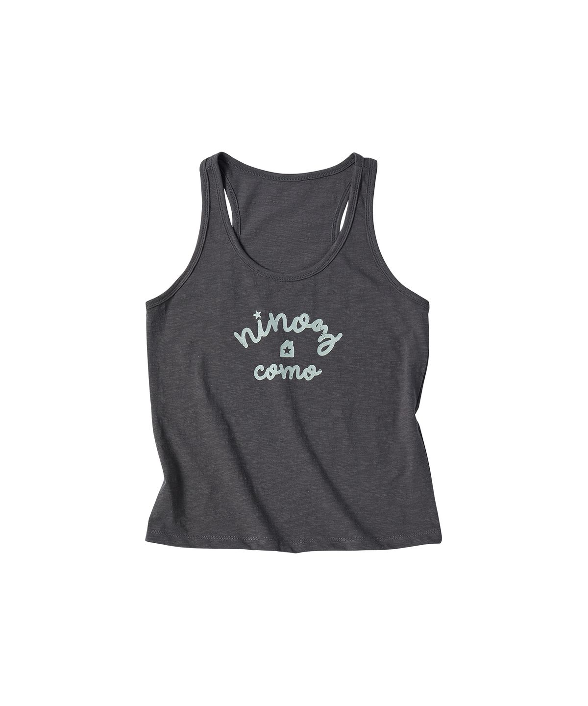 꼬모니노즈(COMONINOZ) W CRACK SLEEVELESS SET [DEEP GRAY]