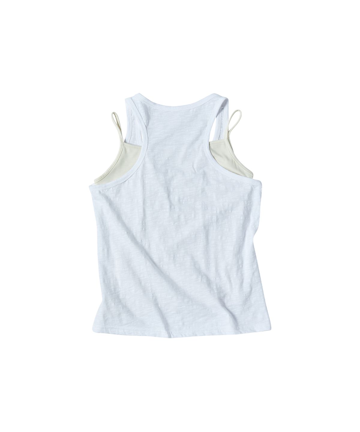 꼬모니노즈(COMONINOZ) W CRACK SLEEVELESS SET [IVORY]